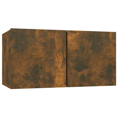 4 Piece TV Cabinet Set Smoked Oak Engineered Wood