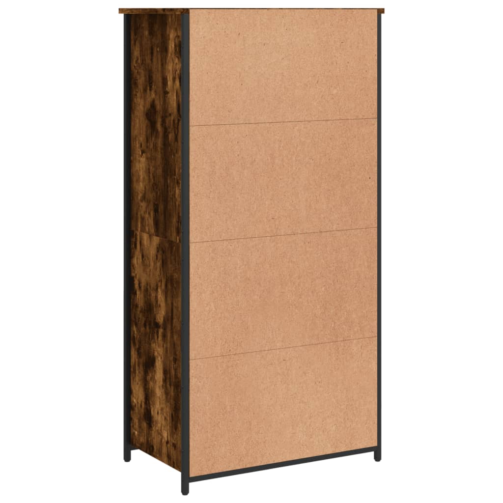 Highboard Smoked Oak 62x36x121.5 cm Engineered Wood