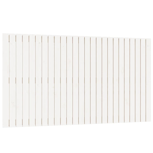 Wall Headboard White 159.5x3x90 cm Solid Wood Pine