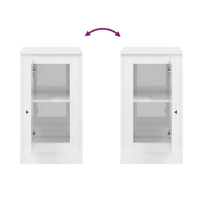 Sideboards 2 pcs High Gloss White 37.5x35.5x67.5 cm Engineered Wood