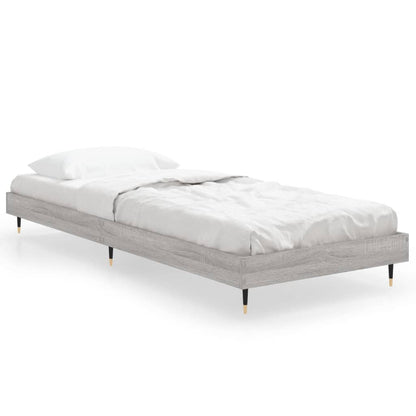 Bed Frame without Mattress Grey Sonoma 75x190 cm Small Single Engineered Wood