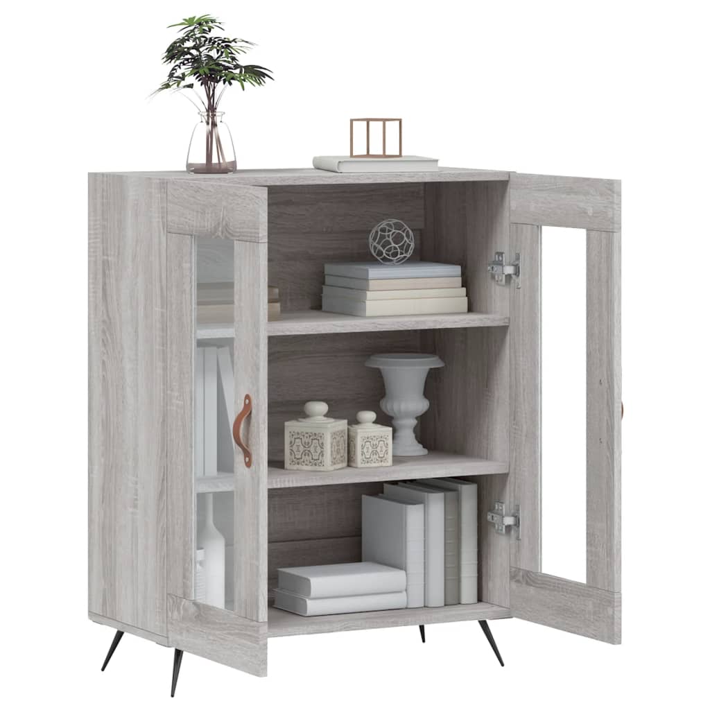 Sideboard Grey Sonoma 69.5x34x90 cm Engineered Wood
