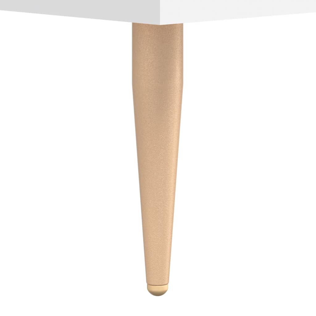 Desk White 140x50x75 cm Engineered Wood