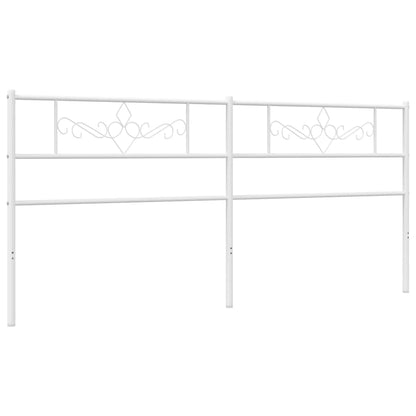 Metal Headboard White 200 cm