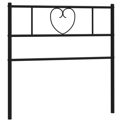 Metal Headboard Black 75 cm
