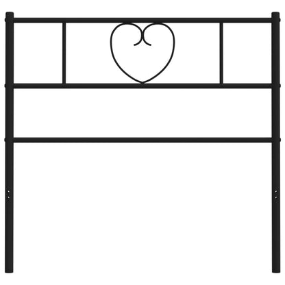 Metal Headboard Black 75 cm