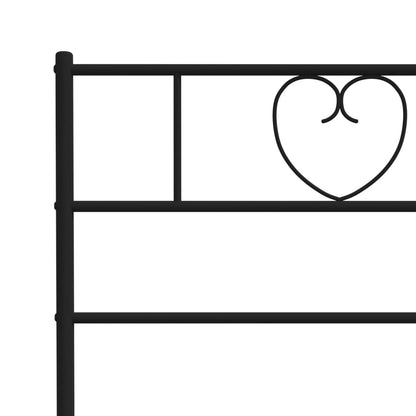 Metal Headboard Black 75 cm