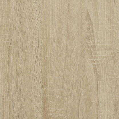 Side Cabinet with Glass Doors Sonoma Oak 35x37x75.5 cm