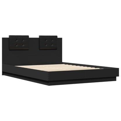 Bed Frame without Mattress Black 150x200 cm King Size
