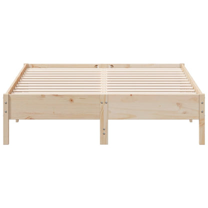 Bed Frame without Mattress 160x200 cm Solid Wood Pine