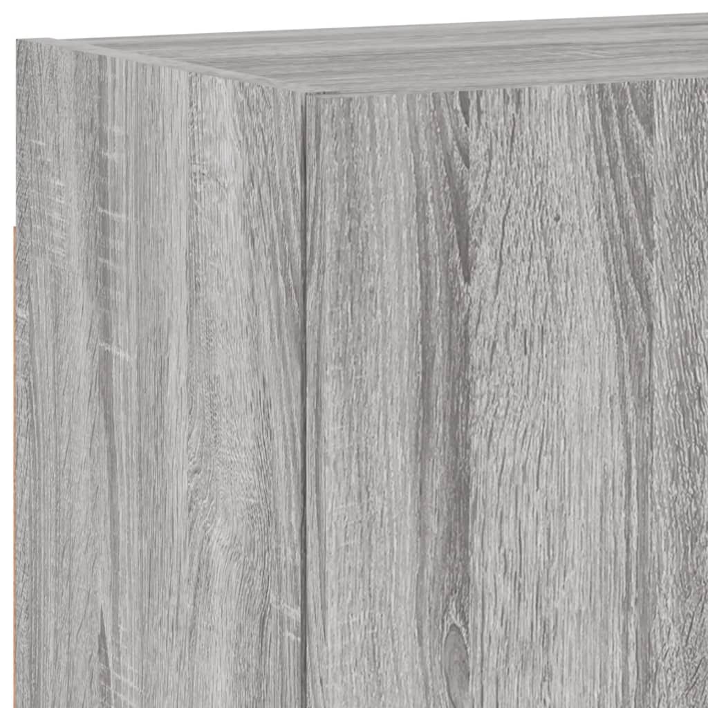 4 Piece TV Wall Units Grey Sonoma Engineered Wood