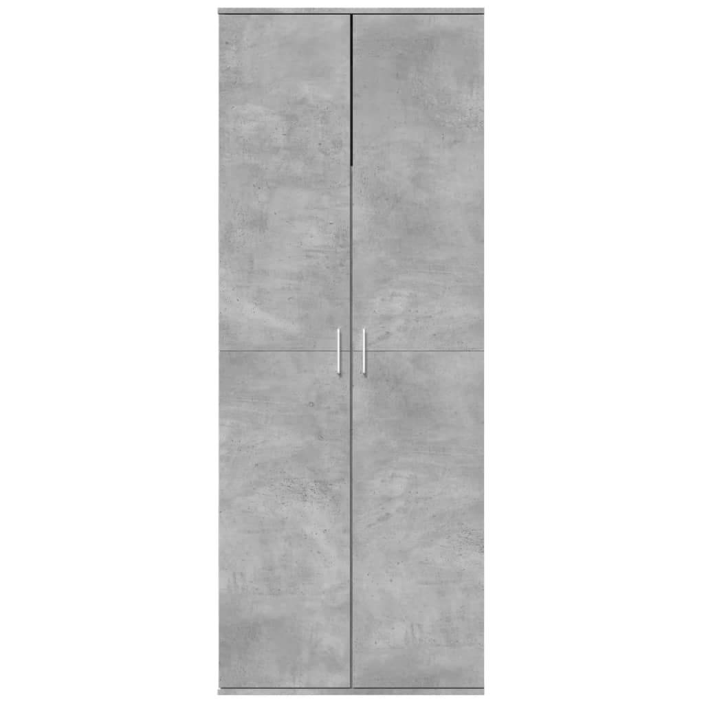 Highboard Concrete Grey 70x35x180 cm Engineered Wood