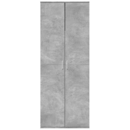 Highboard Concrete Grey 70x35x180 cm Engineered Wood