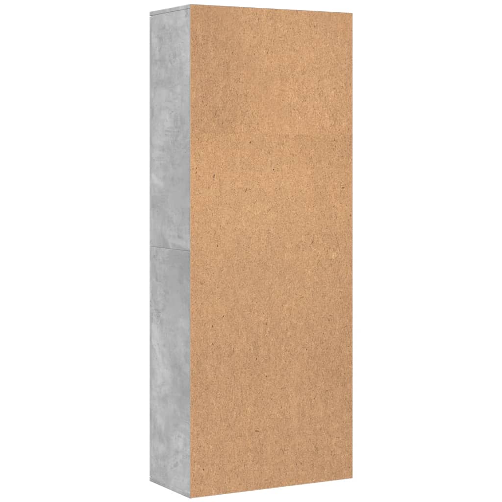 Highboard Concrete Grey 70x35x180 cm Engineered Wood