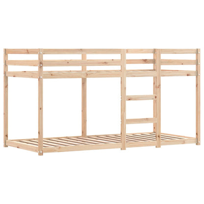 Bunk Bed without Mattress Pink 75x190 cm Small Single Solid Wood Pine