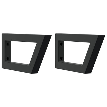 Basin Shelf Wall Mounted Steel and Solid Wood Oak