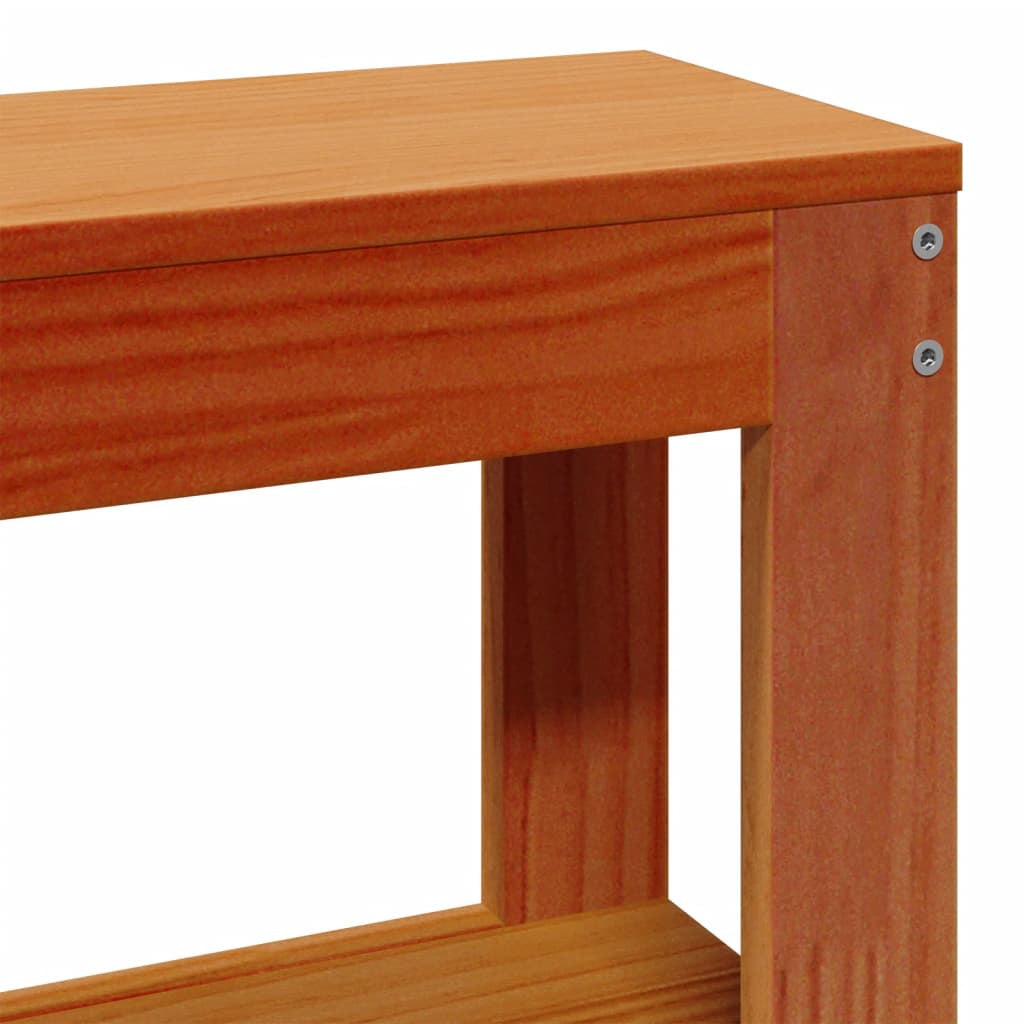 Bed Frame without Mattress Wax Brown 75x190 cm Small Single Solid Wood Pine