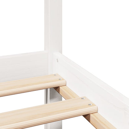 Bed Frame with Headboard without Mattress White 90x200 cm