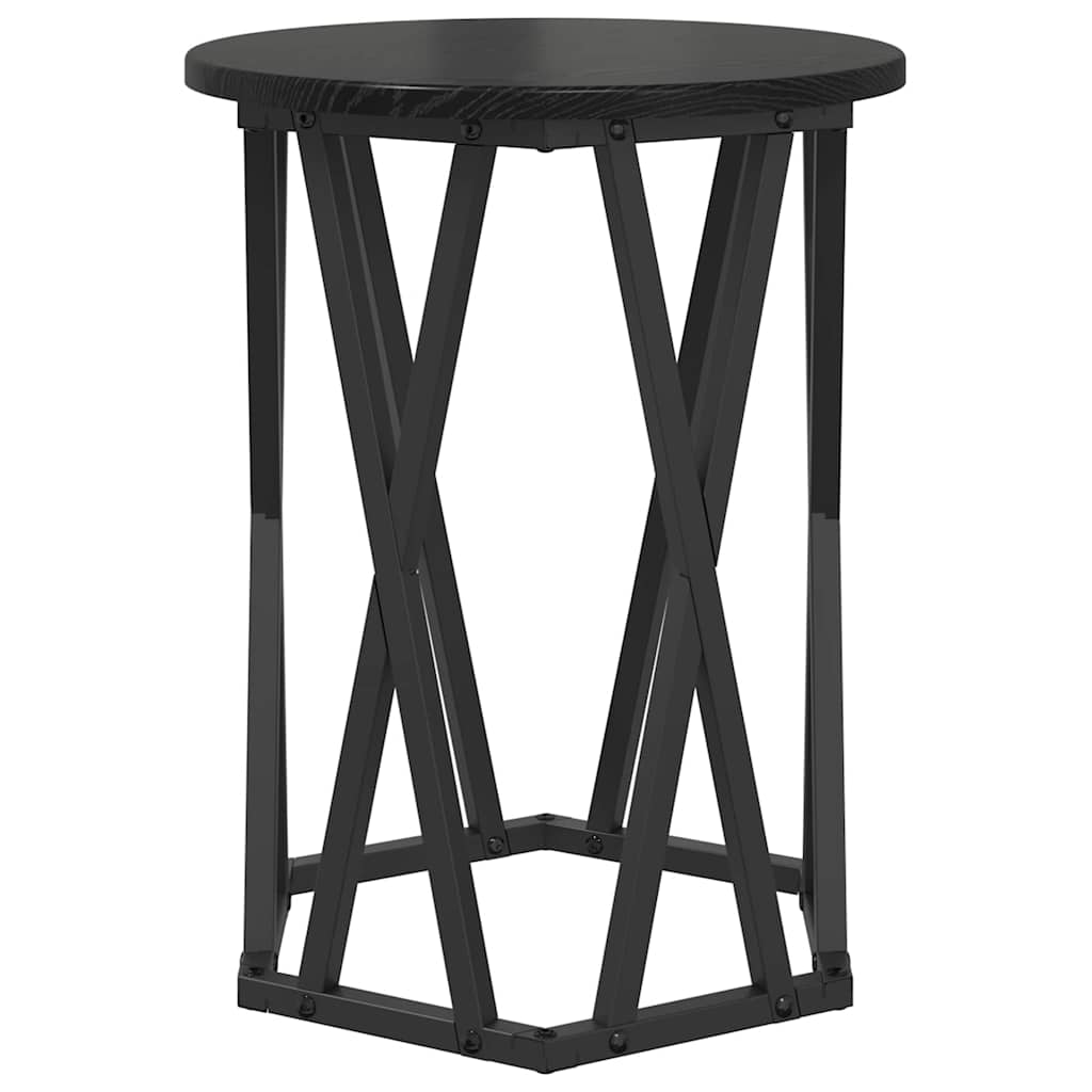 Coffee Table 2 pcs Black oak 50 x 50 x 50 cm
