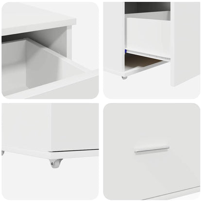 Drawer Cabinet White 55 x 45 x 33.5 cm Engineered wood