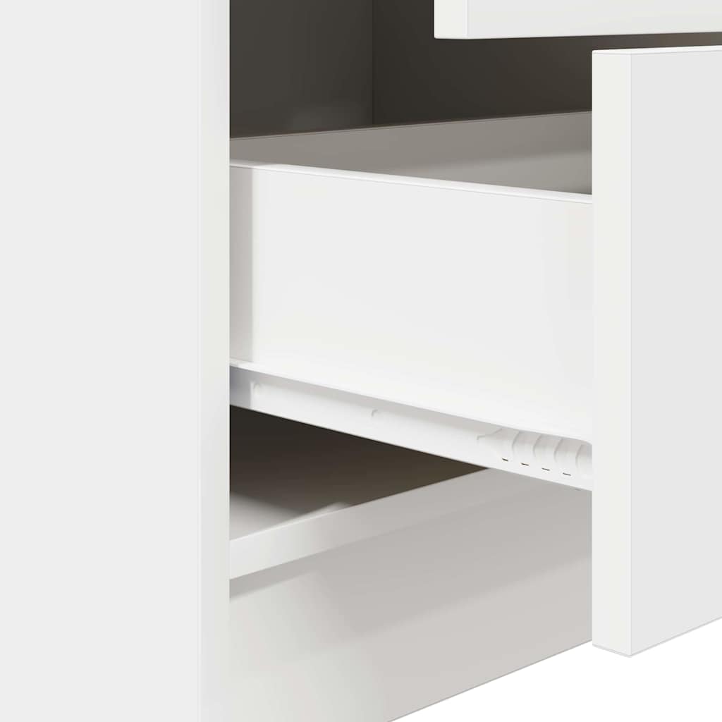 Highboard with Drawer White 45.5 x 34 x 127 cm Engineered wood