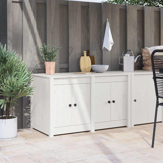 Kitchen Cabinet White 106 x 55 x 64 cm Solid Pine wood