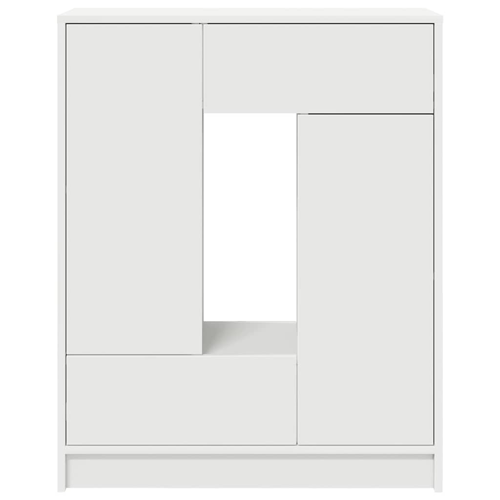 Sideboard with Drawers and Doors White 73x31x90 cm