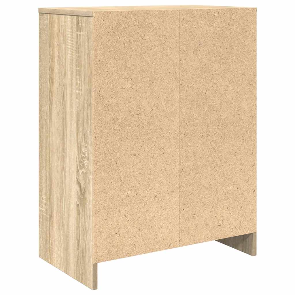 Shoe Cabinet Sonoma Oak 57x34x76 cm Engineered Wood
