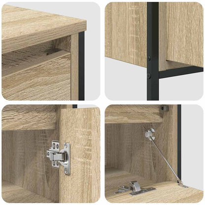 Bathroom Furniture Set 3 pcs Sonoma oak 90 x 34.5 x 60 cm
