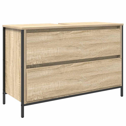 Bathroom Furniture Set 3 pcs Sonoma oak 90 x 34.5 x 60 cm