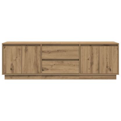 TV Cabinet with LED Lights Artisan Oak 160.5x41x50 cm