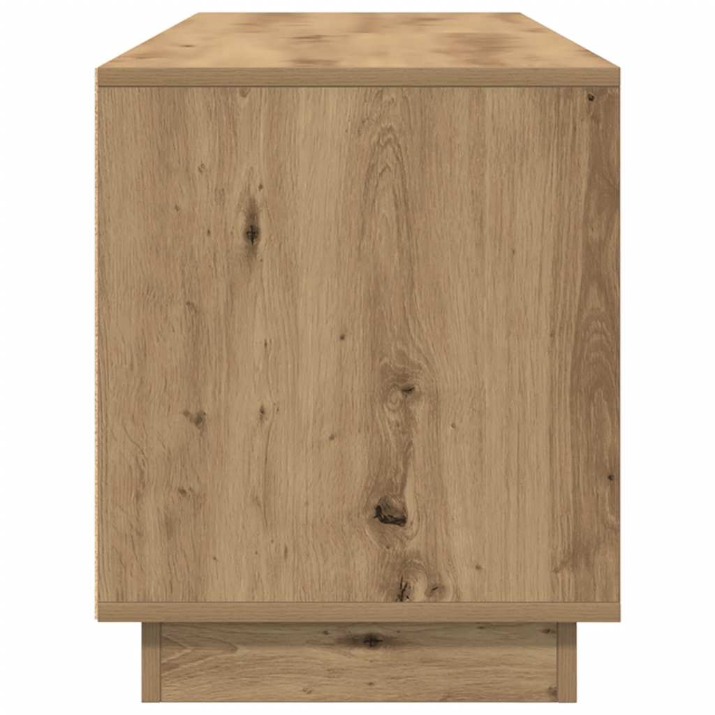 TV Cabinet with LED Lights Artisan Oak 160.5x41x50 cm