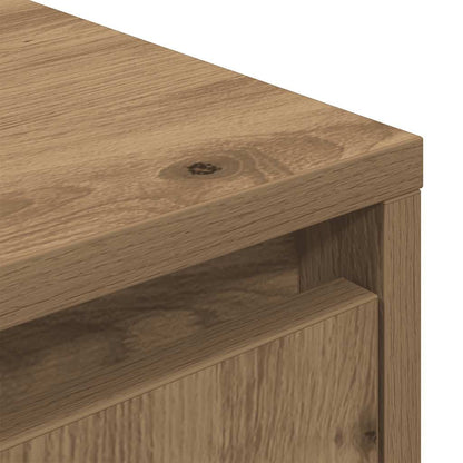 TV Cabinet with LED Lights Artisan Oak 160.5x41x50 cm