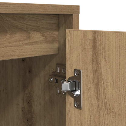 TV Cabinet with LED Lights Artisan Oak 160.5x41x50 cm