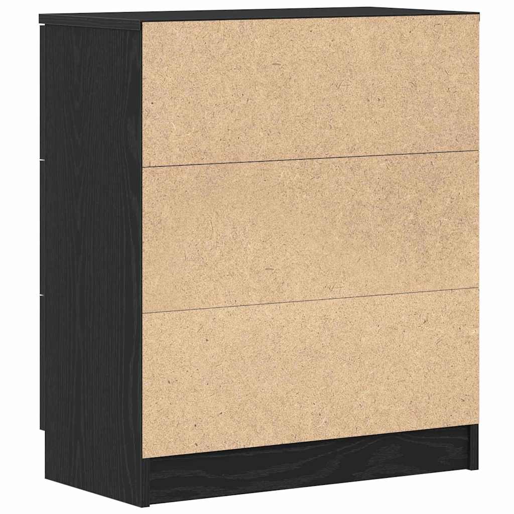 Sideboard with Drawer Black 60 x 30 x 70 cm Engineered wood