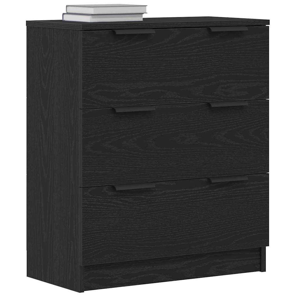 Sideboard with Drawer Black 60 x 30 x 70 cm Engineered wood
