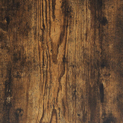 Bed Frame No Mattress Smoked Oak 150x200 cm King Size Engineered Wood