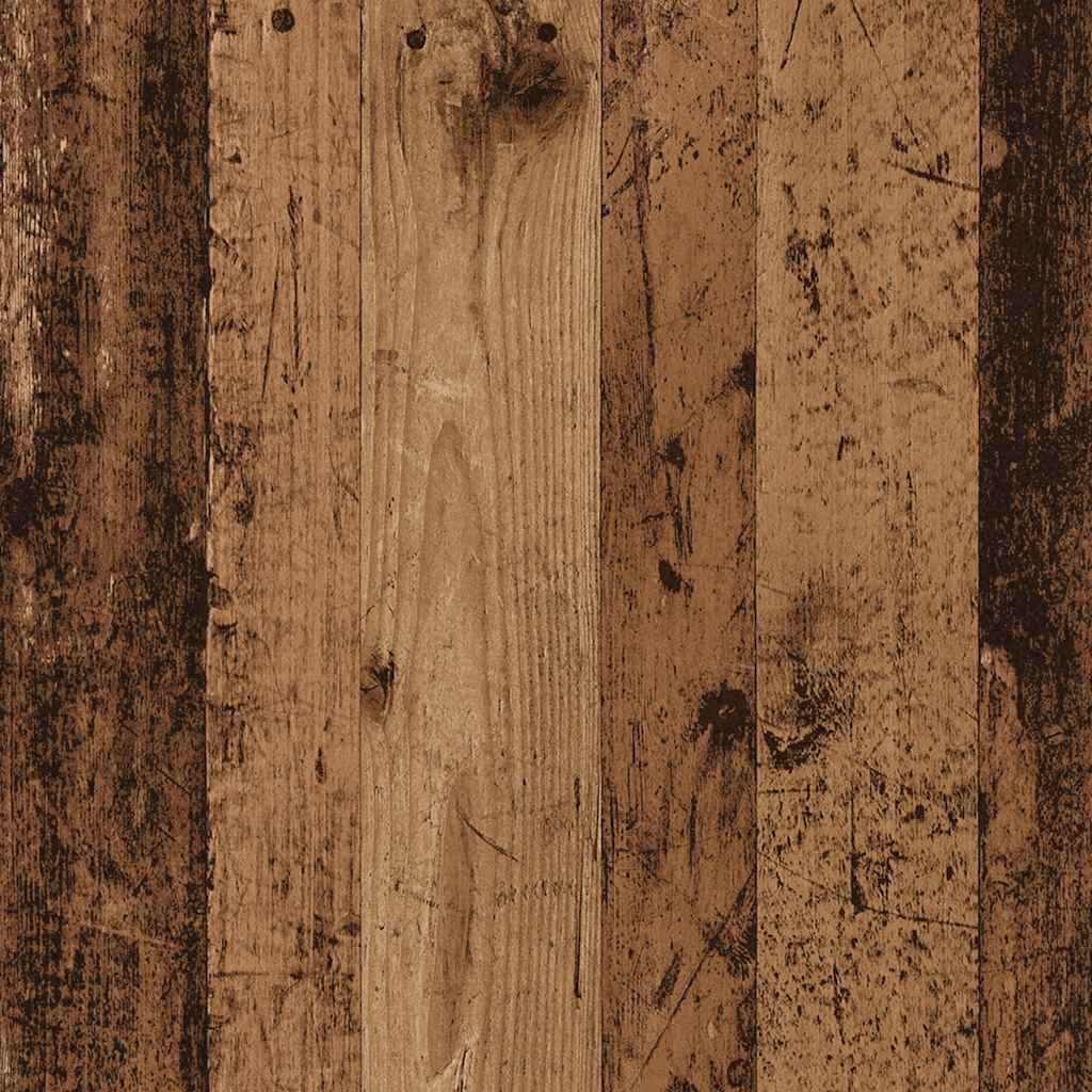 4 Piece TV Cabinet Set Wall-mounted Old Wood Engineered Wood