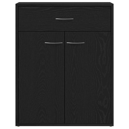 Sideboard with Drawer Black 60 x 30 x 75 cm Engineered wood
