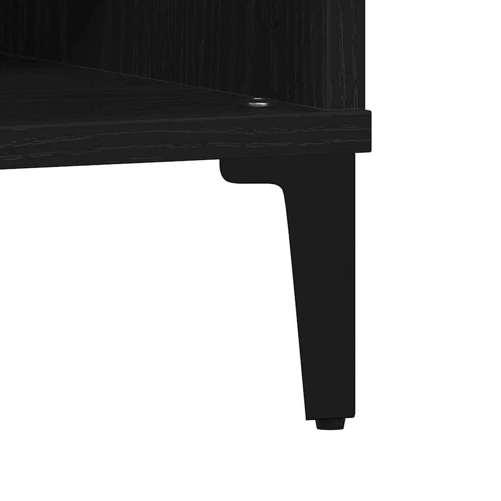Coffee Table Black oak 60 x 60 x 30 cm Engineered wood
