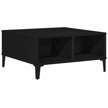 Coffee Table Black oak 60 x 60 x 30 cm Engineered wood