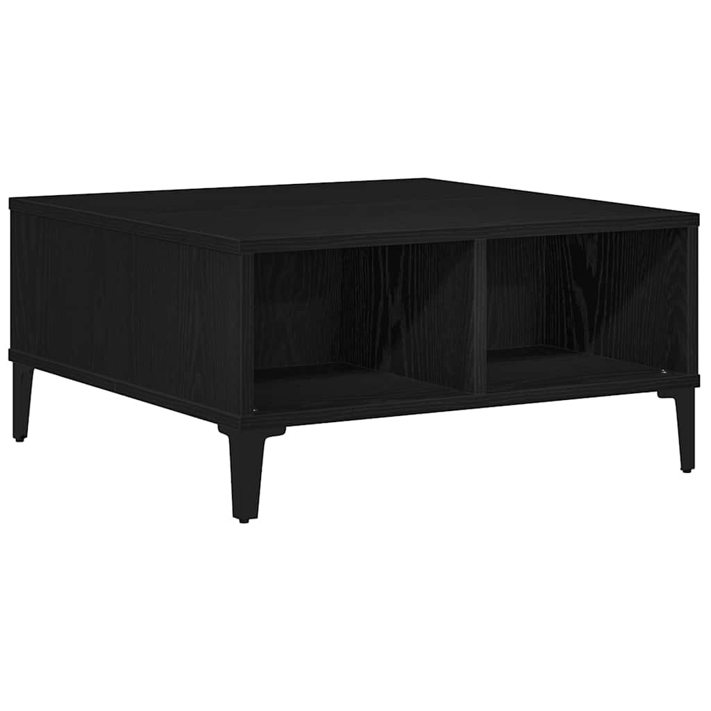 Coffee Table Black oak 60 x 60 x 30 cm Engineered wood