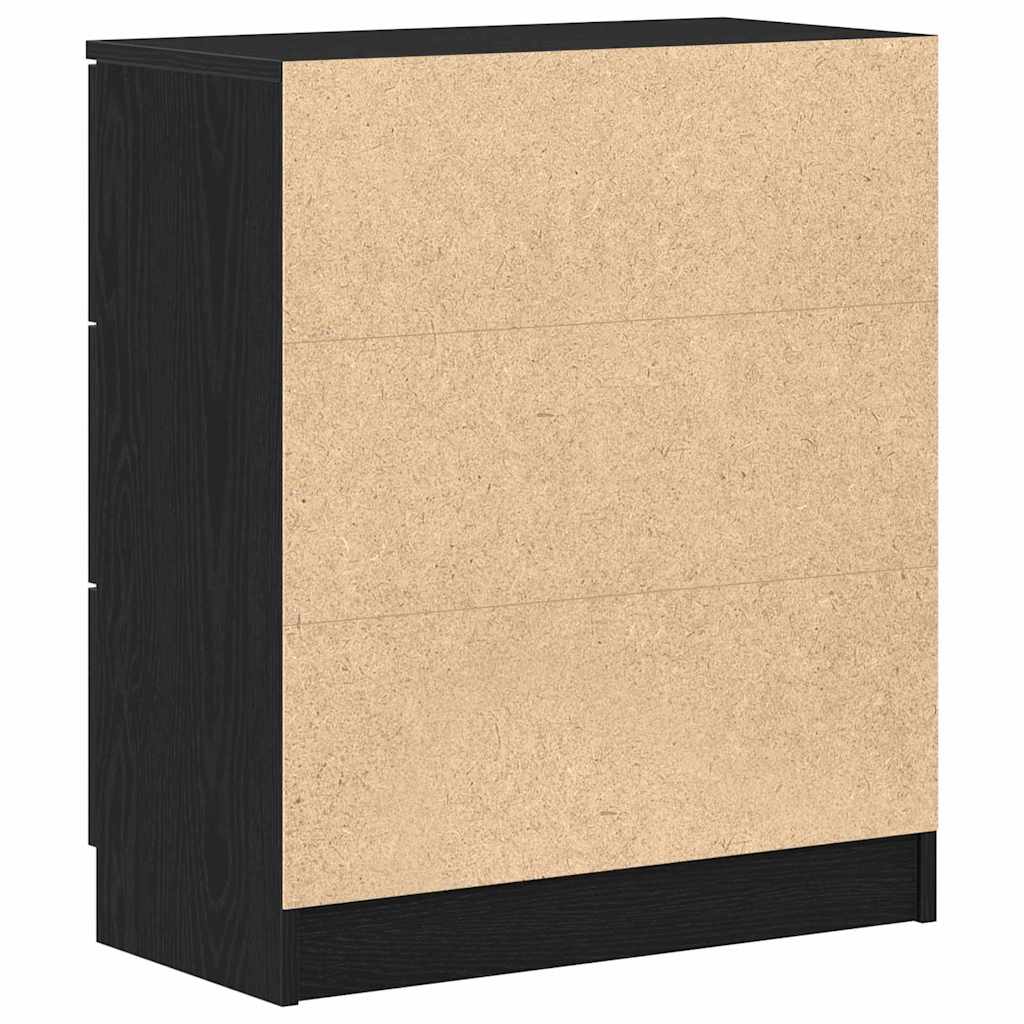 Sideboard with Drawer Black 60 x 30 x 70 cm Engineered wood