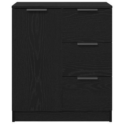 Sideboard with Drawer Black 60 x 30 x 70 cm Engineered wood