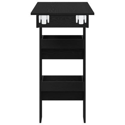 Wall Bar Table Black oak 102 x 55 x 103.5 cm Engineered wood