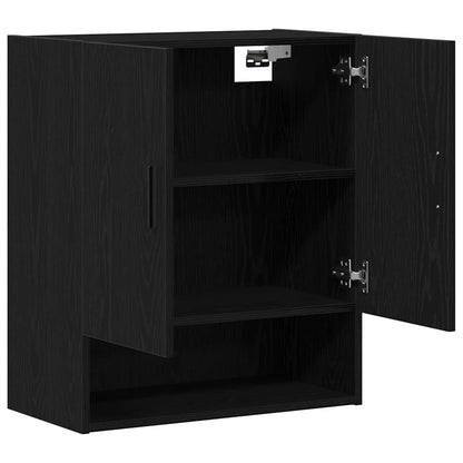 Wall Cabinet Black oak 60 x 31 x 70 cm Engineered Wood