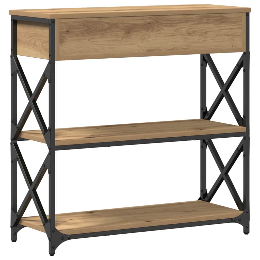 Console Table with Drawer Artisan oak 75 x 28 x 75 cm