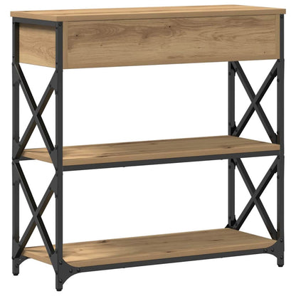 Console Table with Drawer Artisan oak 75 x 28 x 75 cm