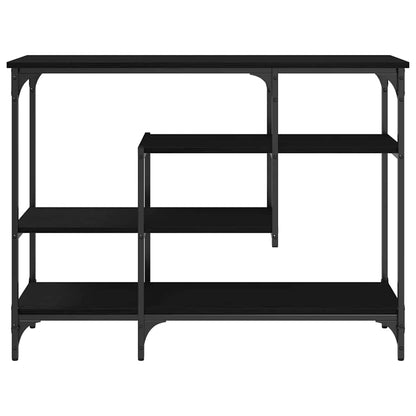 Console Table with Shelf Black oak 100 x 35 x 75 cm