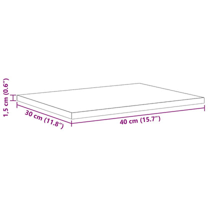 Bookshelf Board 4 pcs Black 40 x 30 x 1.5 cm Engineered wood